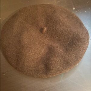 Brown Wool Beret